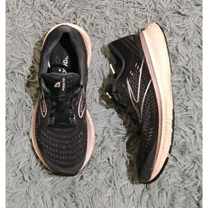 Brooks Glycerin 19 Women Size 8.5 Black Running Shoes Sneakers 1203431B074